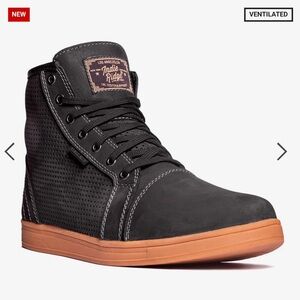 Indie Ridge Men's Black and Tan High-Top Sneakers